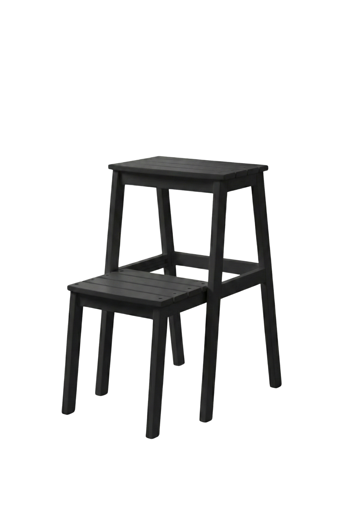 Bianco Siyah Mat Tabure Merdiven  – Çok Amaçlı Basamaklı Tabure, Modern Tasarım 36x40x54 cm