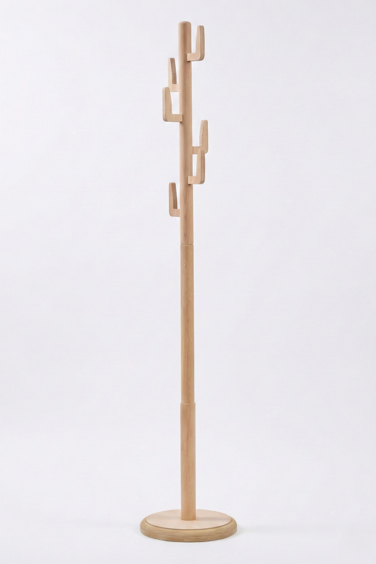 Woodenbend Leonor Natural Masif Kayın Ahşap Askılık 178 cm | Klasik Country & İskandinav Tarz Dekoratif Ayaklı Elbise Askılığı Portmanto