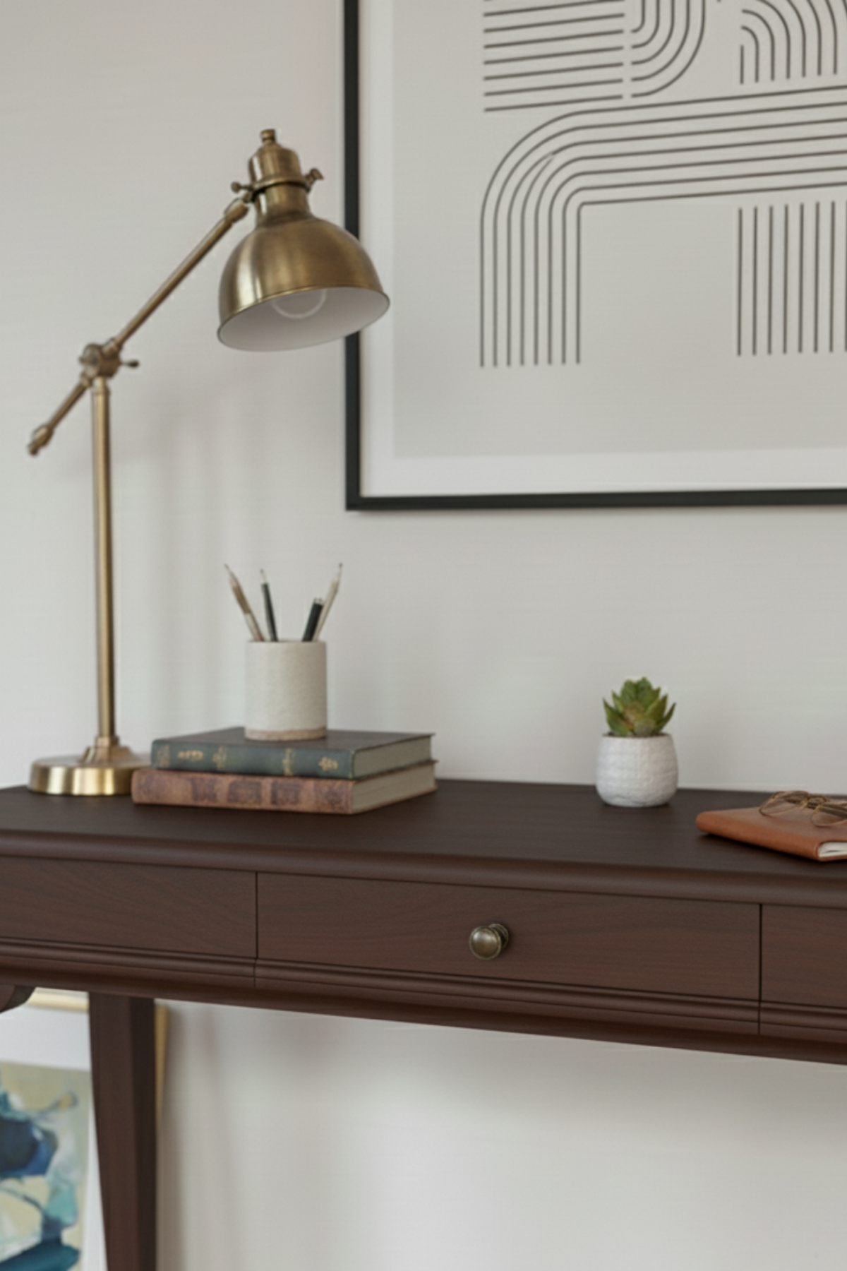 Mirage 70x110 Ceviz Rengi Çalışma Masası – Modern Country Rustik Tasarım, Ev ve Ofis İçin Şık Çalışma Masası