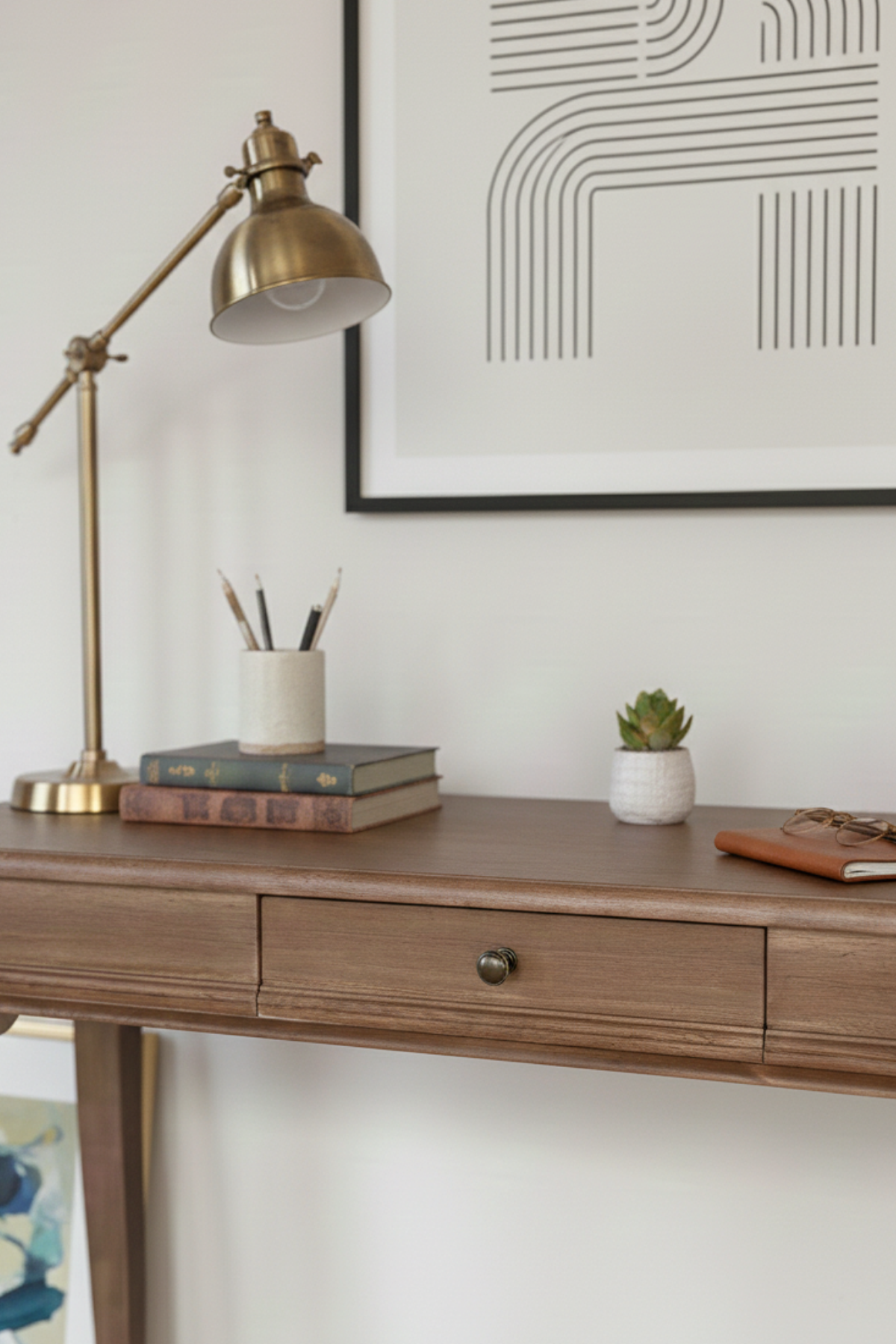 Mirage 70x110 Eskitme Rengi Çalışma Masası – Modern Country Rustik Tasarım, Ev ve Ofis İçin Şık Çalışma Masası