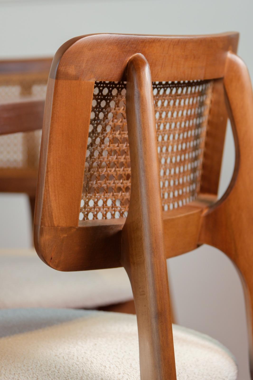 Woodenbend Mirla Ceviz  Kayın Sandalye – Hazeran Detaylı El İşçiliği