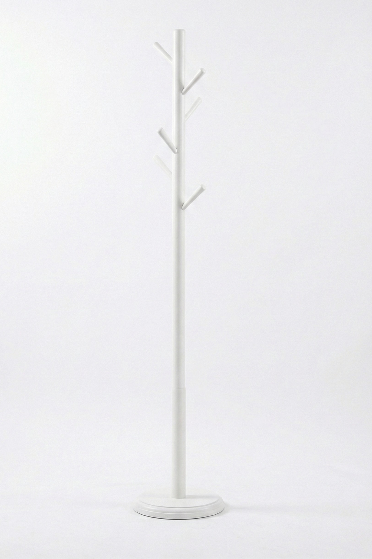 Woodenbend Rama Mat Lake Beyaz Masif Kayın Ahşap Askılık 178 cm | Modern İskandinav & Klasik Country Tarz Dekoratif Ayaklı Elbise Askılığı