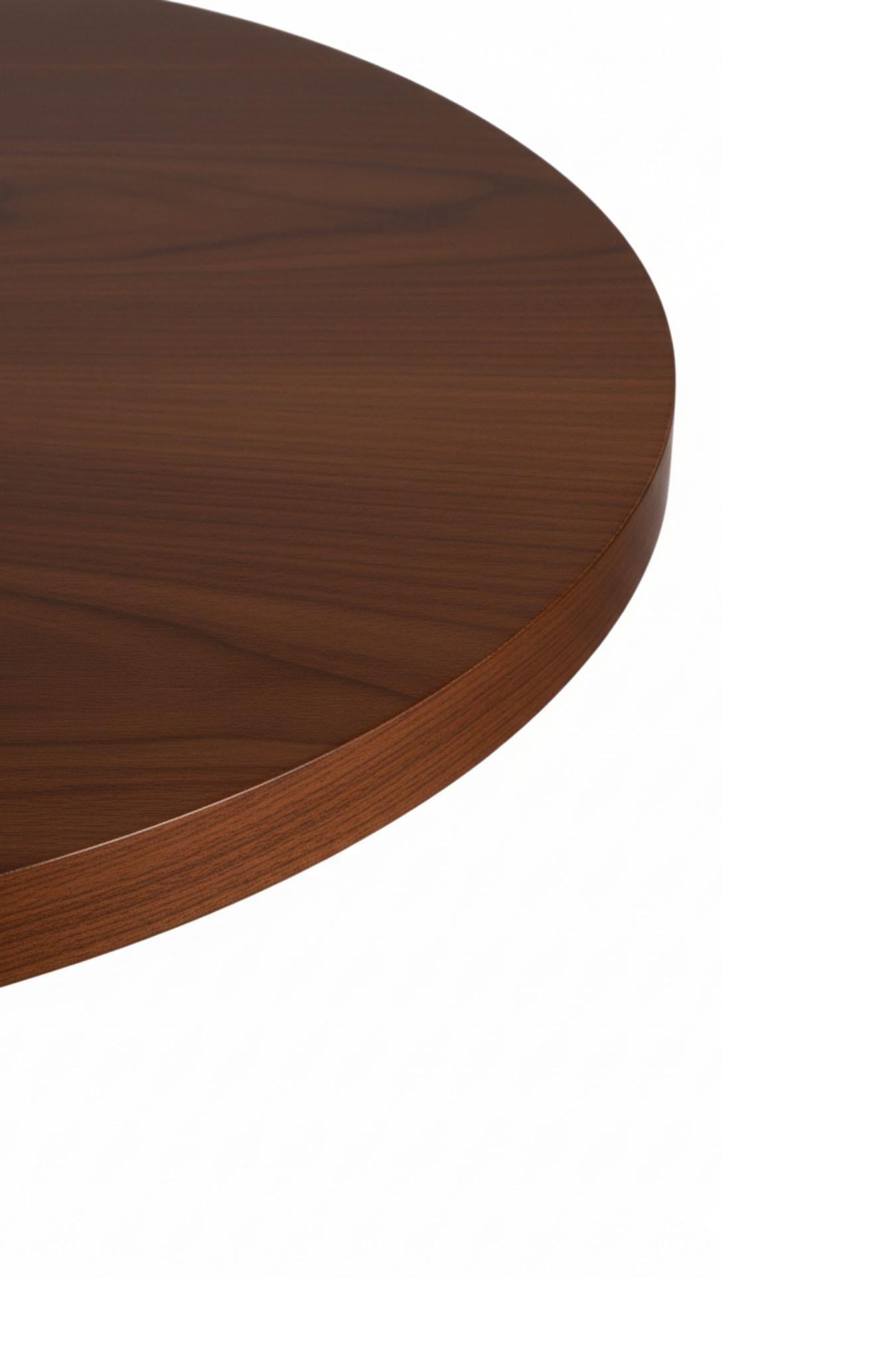 Woodenbend Arlen Ceviz 100 cm Yuvarlak Yemek Masası – Bohem & İskandinav Tarz