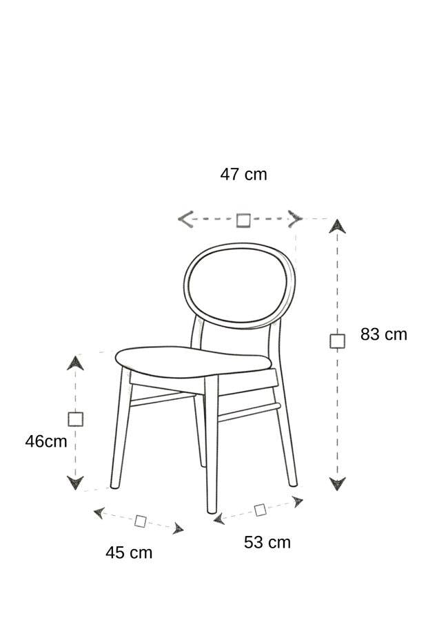 Woodenbend Beslan Siyah 100 cm Kayın Masa Takımı – 4 Sandalyeli İskandinav Modern Yemek Seti
