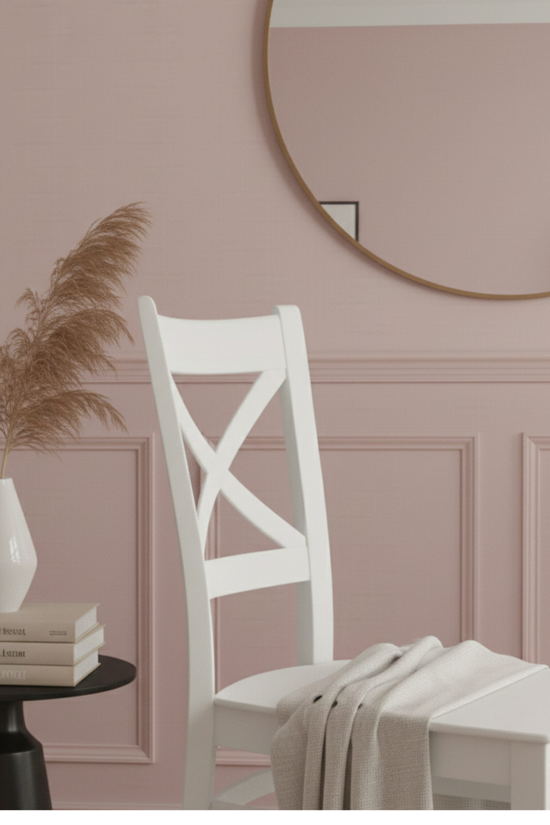 Woodenbend Bodrum Beyaz Ahşap Sandalye – Doğal Kayın Ağacı 2 Adet