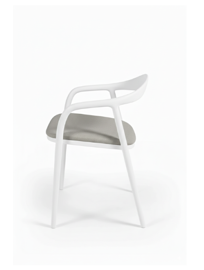Woodenbend Delfi Beyaz Ahşap Sandalye – Modern İskandinav ve Konforlu Tasarım