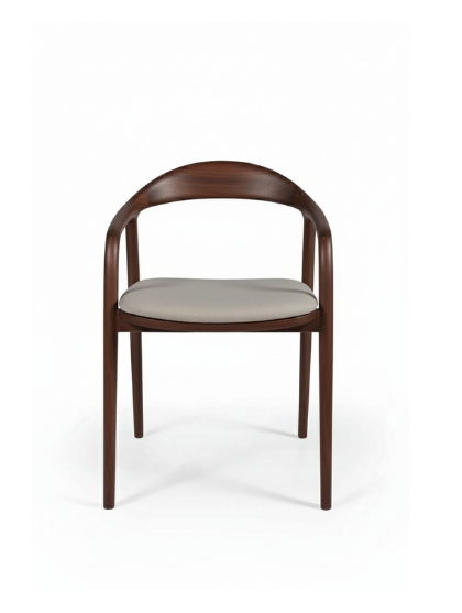Woodenbend Delfi Ceviz Rengi Ahşap Sandalye – Modern İskandinav ve Konforlu Tasarım