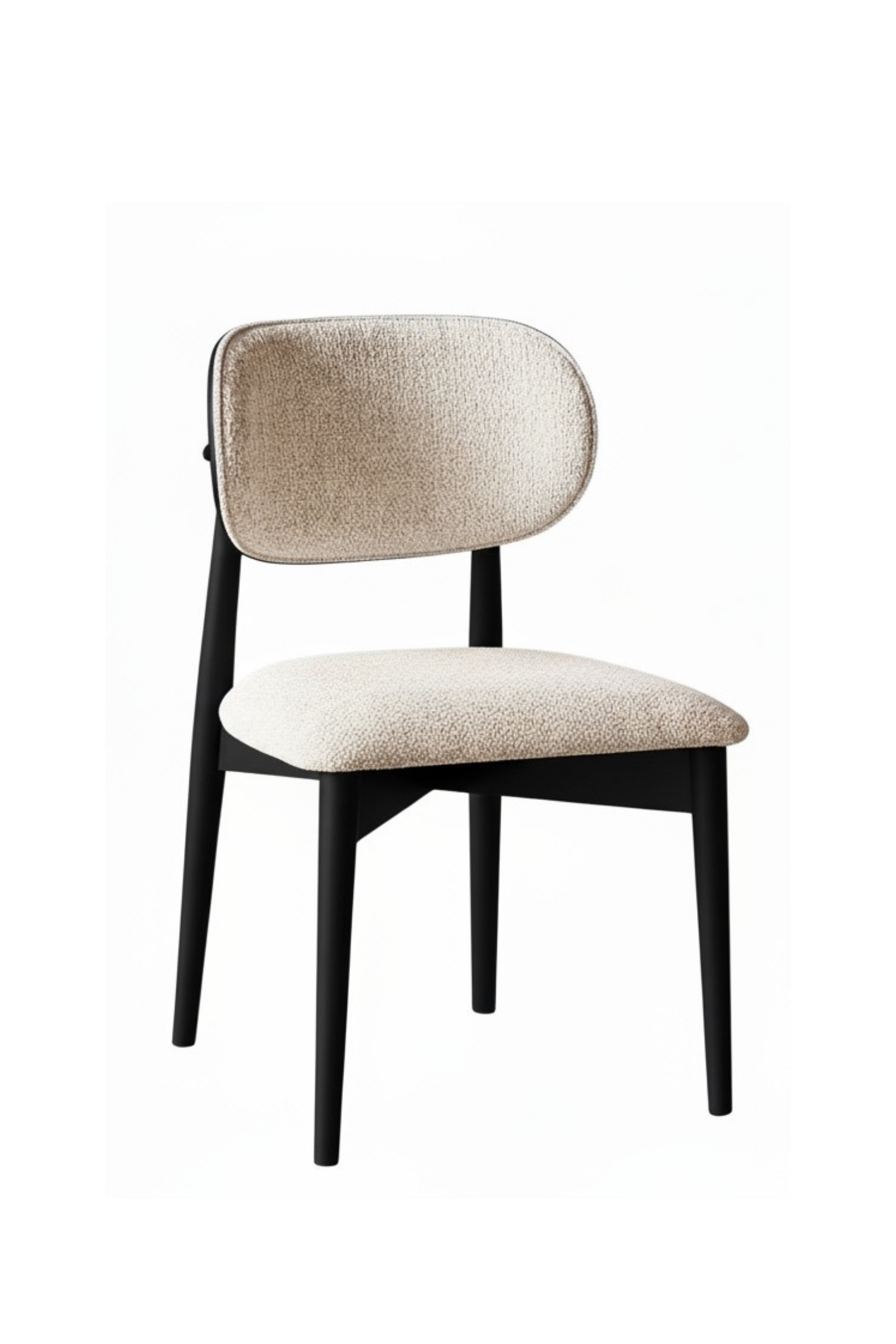 Woodenbend Felix Siyah Ahşap Döşemeli Sandalye ( 2 Adet )