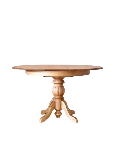 Woodenbend Gerona Natural Ahşap Hazeranlı Açılır Masa Sandalye Takımı 100x100 – 4 Sandalyeli Country Masa Seti