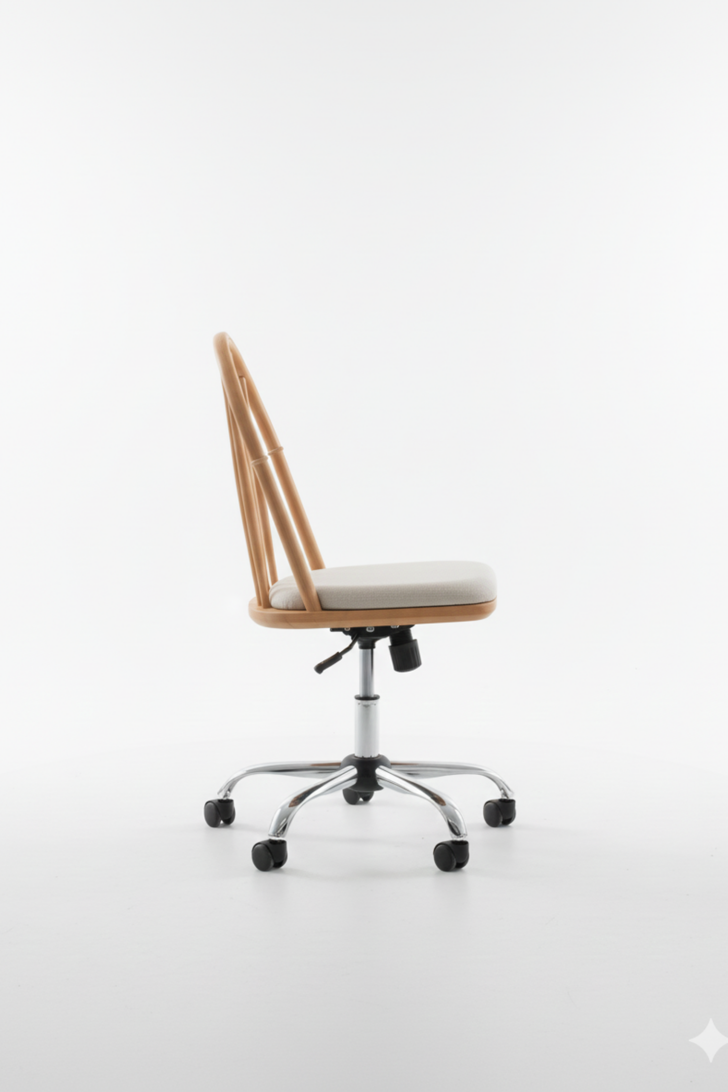 Woodenbend Laura Ahşap Natural Çalısma  Sandalyesı 