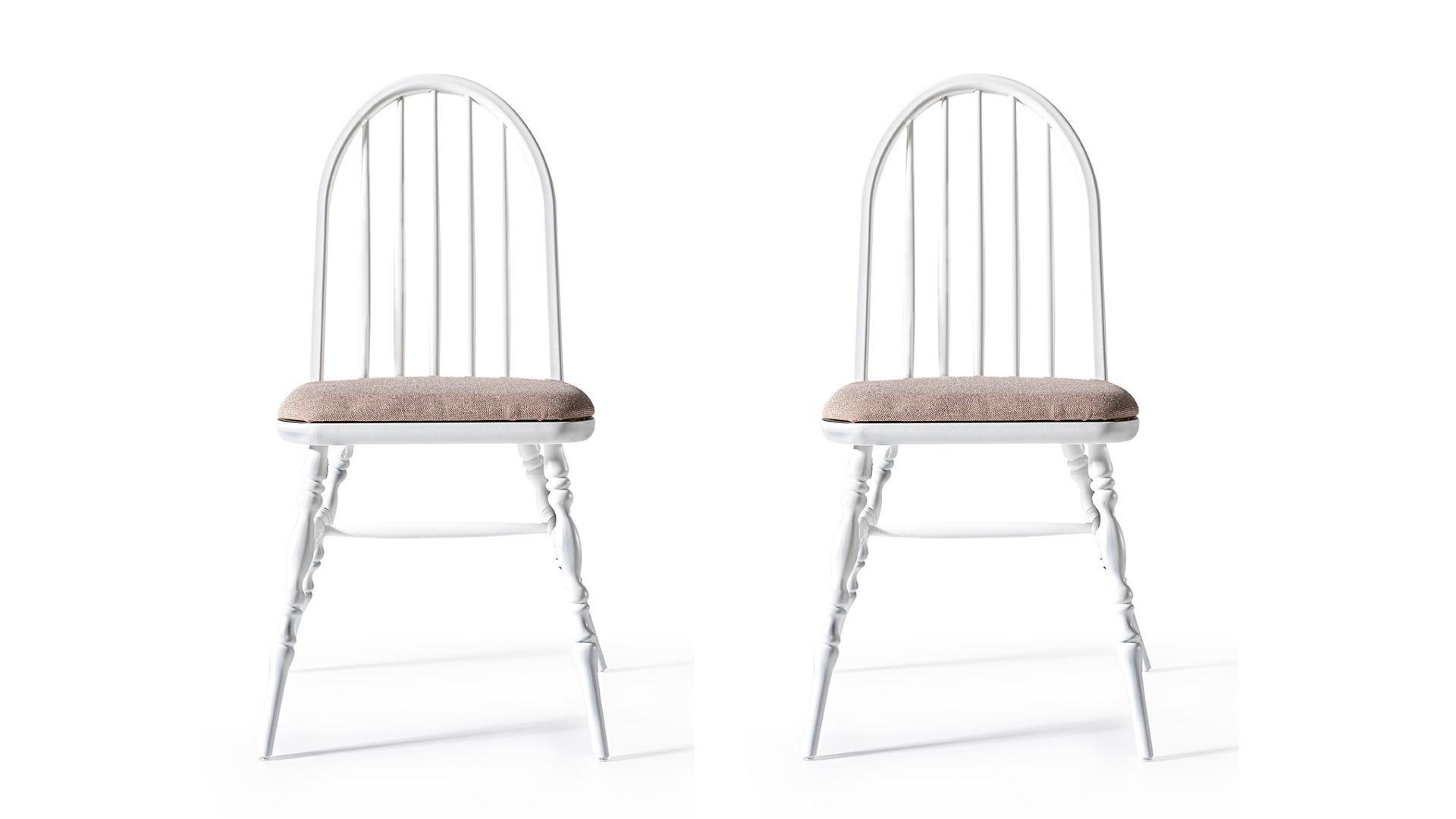Woodenbend Laura Ahşap Sandalye Beyaz (4 Adet )