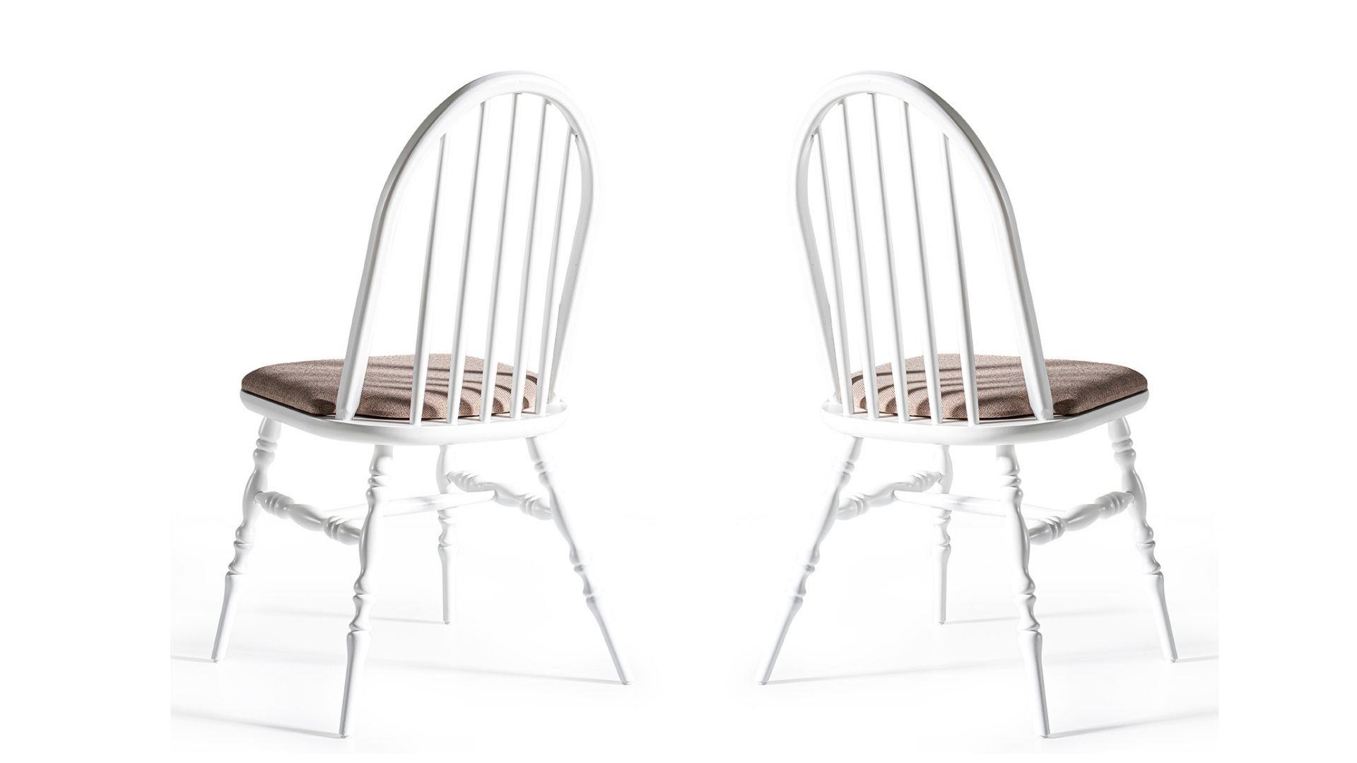 Woodenbend Laura Ahşap Sandalye Beyaz (4 Adet )