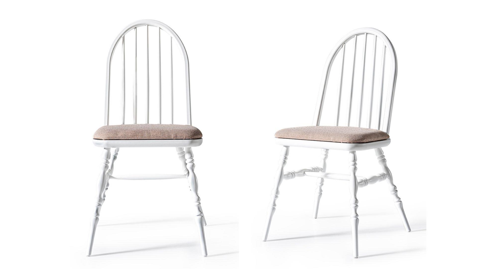 Woodenbend Laura Ahşap Sandalye Beyaz (4 Adet )