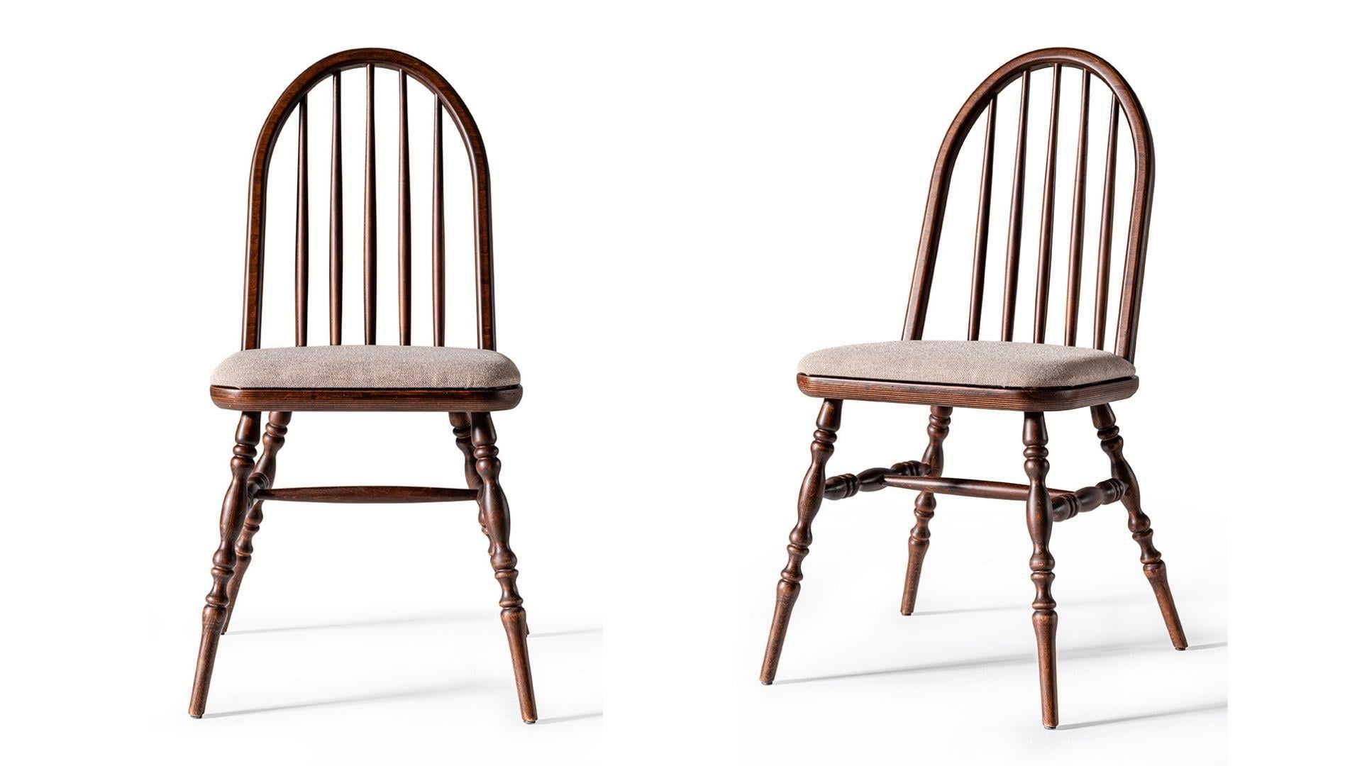 Woodenbend Laura Ahşap Sandalye Ceviz (4 Adet )