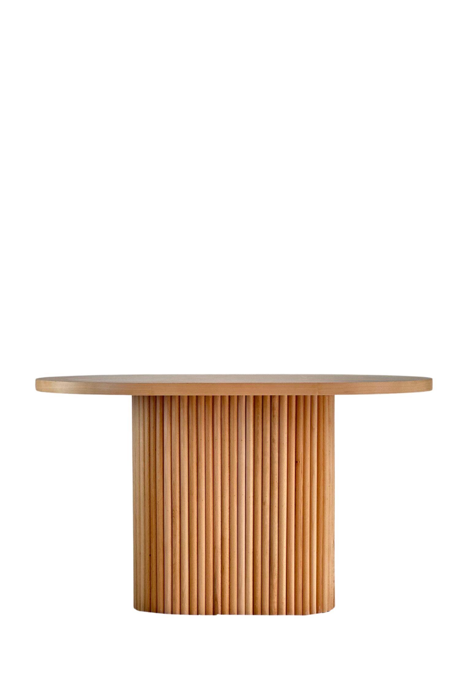 Woodenbend Lena Oval Natural 80x130 Ahşap Yemek Masası Takımı – Hazeran Sandalyeli 4 Kişilik Masa Seti