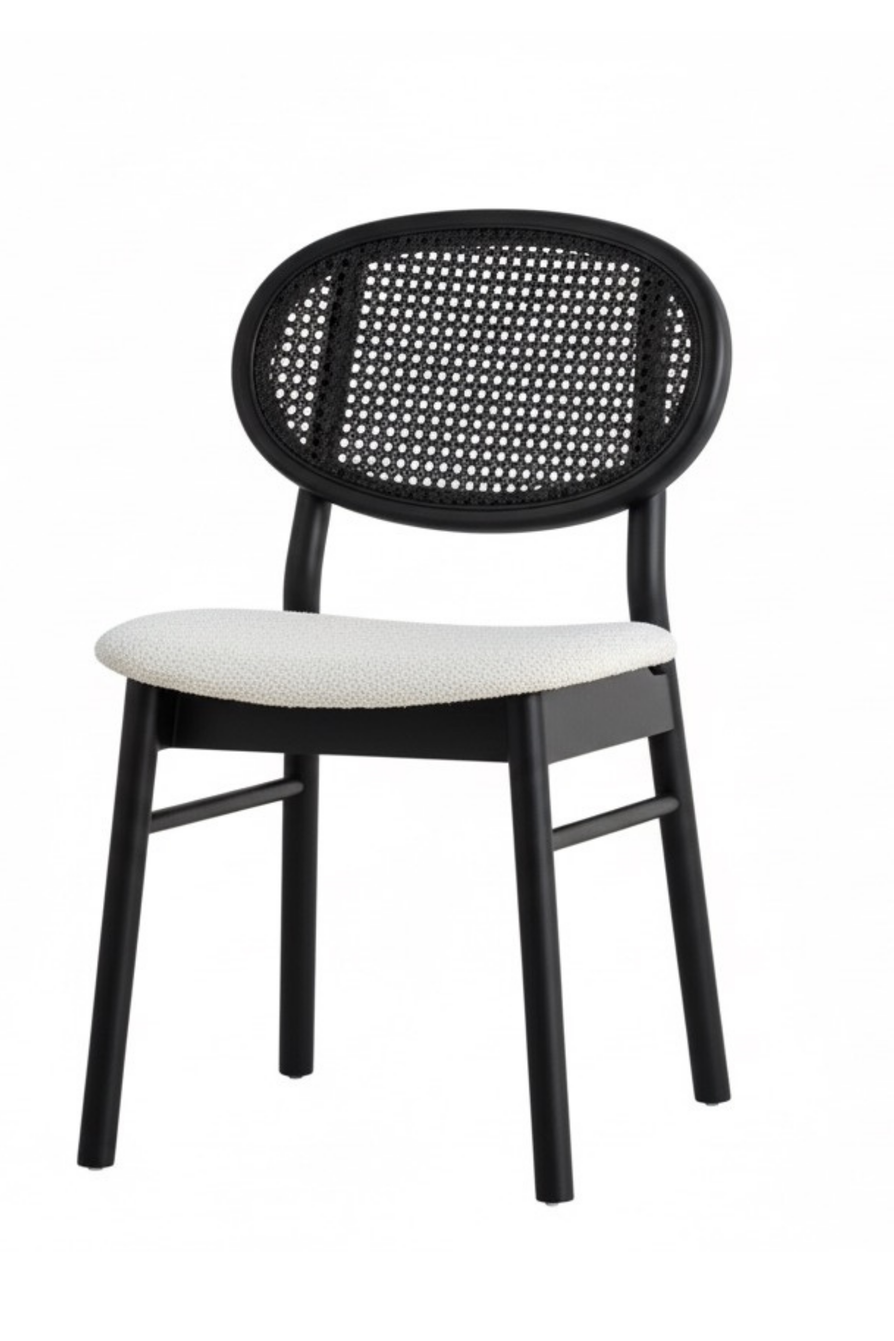 Woodenbend Medin Siyah Ahşap Hazeranlı Sandalye – Doğal Kayın Ağacı