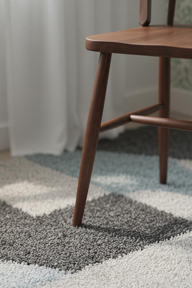 Woodenbend Milena Ceviz Rengi Kayın Ağacı Sandalye 2li Set – İskandinav Modern Tasarım, Sağlam