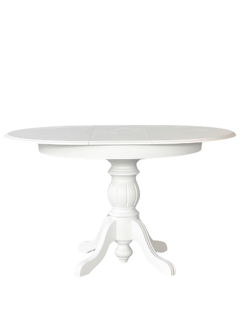 Woodenbend Rosense Açılır Beyaz 100x100/130 cm Lake Mat Yemek Masası Takımı – 4 Sandalyeli Modern Masa Seti