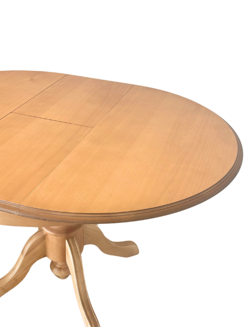 Woodenbend Verona Natural Ahşap Açılır Masa Sandalye Takımı 80x130 – 4 Sandalyeli Country Masa Seti