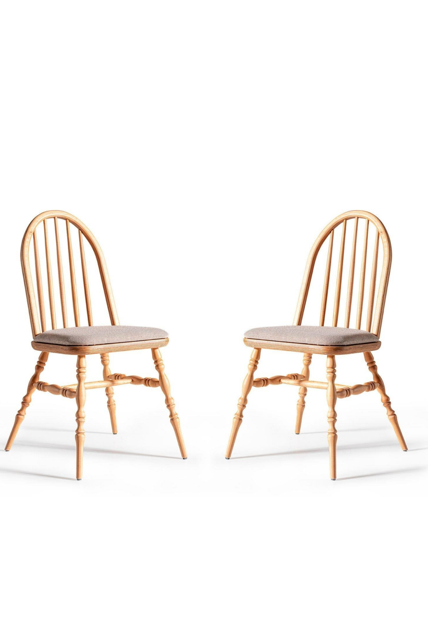 Woodenbend Vista Oval Natural Ahşap Masa Takımı 80x130 cm – Bohem İskandinav Tasarım, 4 Sandalyeli