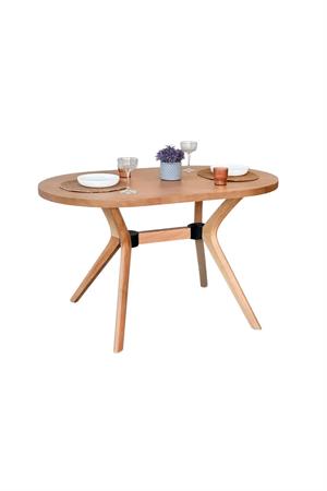 Arlen Natural Ahşap Yemek Masası 80x130 cm – İskandinav Tarzı Modern Mutfak Masası