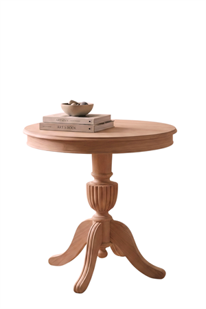 Brayden Naturel Fiskos Sehpa – 70x70x71 cm Modern Minimalist Sehpa, Salon ve Oturma Odası İçin Şık Doğal Renk Sehpa