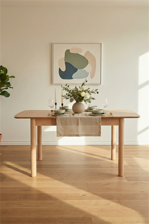 Woodenbend Elena Natural Ahşap 80x120 cm – Açıldığında 80x150 cm,Bohem & İskandinav Tarz Masa