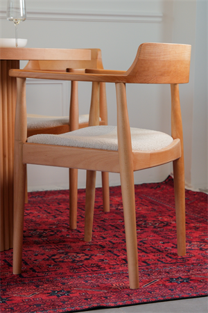 Woodenbend Eva Natural Kollu Kayın Sandalye – Ahşap Detaylı El İşçiliği