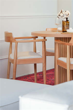 Woodenbend Eva Natural Kollu Kayın Sandalye – Ahşap Detaylı El İşçiliği