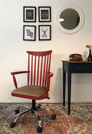 Karen Çalışma Sandalyesi Kırmızı