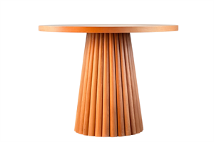 Woodenbend Luis Yuvarlak Natural 100 cm Ahşap Yemek Masası Takımı – Hazeran Sandalyeli 4 Kişilik Masa Seti