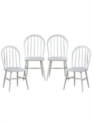 Milena Beyaz Ahşap Sandalye ( 4 adet )