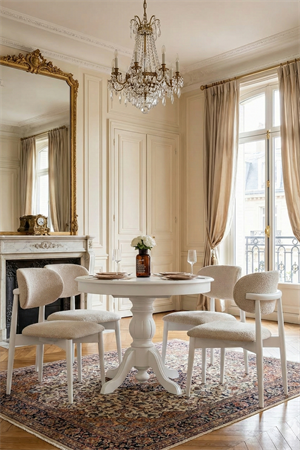 Raymond Beyaz Ahşap Açılır 4 Sandalyeli Mutfak Masa Takımı 100x100 – Açıldığında 100x130 cm, Bohem İskandinav Masa Takımı