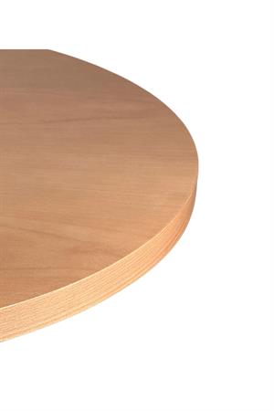 Woodenbend Alex Naturel Yuvarlak 100 cm Ahşap Yemek Masası Takımı – Amerikan Sandalyeli 4 Kişilik Masa Seti