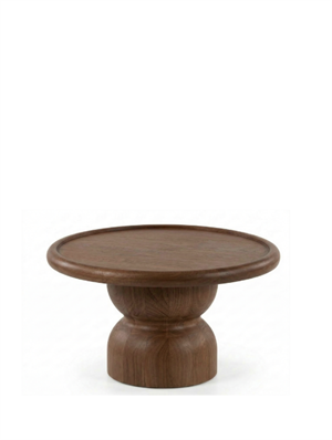 Woodenbend Ares Ceviz Yuvarlak Orta Sehpa 80x80 Masif Ahşap Sehpa Modern İskandinav Bohem Country Salon Sehpası