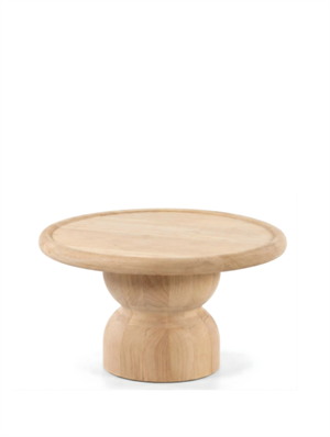 Woodenbend Ares Naturel Ahşap Orta Sehpa 80x80 Yuvarlak Masif Ahşap Sehpa Modern İskandinav Bohem Country Salon Sehpası
