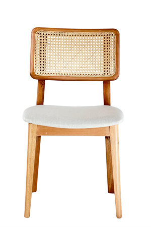 Woodenbend Bernando Yuvarlak Natural 100 cm Ahşap Yemek Masası Takımı – Hazeran Sandalyeli 4 Kişilik Masa Seti