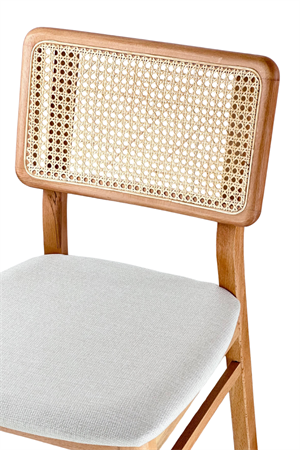 Woodenbend Bernando Yuvarlak Natural 100 cm Ahşap Yemek Masası Takımı – Hazeran Sandalyeli 4 Kişilik Masa Seti