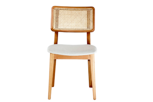 Woodenbend Bernando Yuvarlak Natural 100 cm Ahşap Yemek Masası Takımı – Hazeran Sandalyeli 4 Kişilik Masa Seti