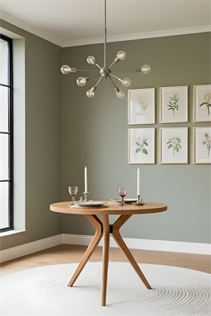 Woodenbend Beslan Yuvarlak Natural 100 cm Ahşap Yemek Masası Takımı – Hazeran Sandalyeli 4 Kişilik Masa Seti