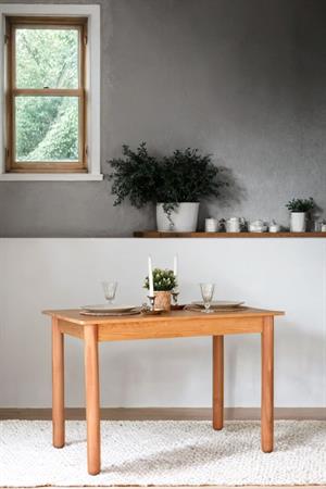 Woodenbend Bohem Dikdörtgen Natural 80x120 cm Ahşap Yemek Masası Takımı – Döşemeli Sandalyeli 4 Kişilik Masa Seti