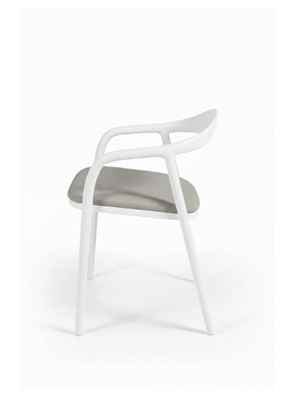 Woodenbend Delfi Beyaz Ahşap Sandalye – Modern İskandinav ve Konforlu Tasarım