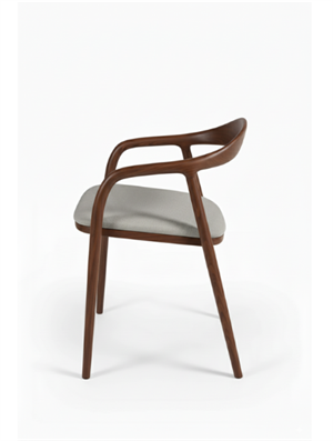 Woodenbend Delfi Ceviz Rengi Ahşap Sandalye – Modern İskandinav ve Konforlu Tasarım