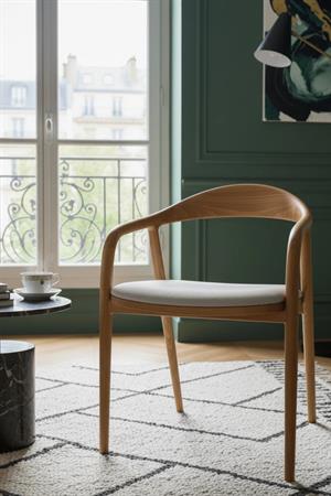 Woodenbend Delfi Natural Kollu Kayın Sandalye – Ahşap  Detaylı El İşçiliği