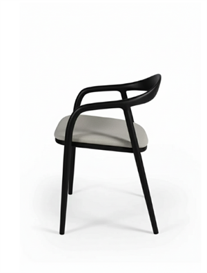 Woodenbend Delfi Siyah Ahşap Sandalye – Modern İskandinav ve Konforlu Tasarım