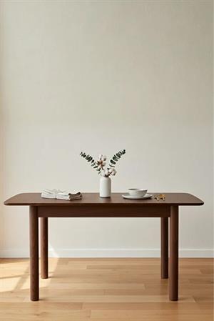 Woodenbend Elena Ceviz Rengi 80x120 cm – Açıldığında 80x150 cm,Bohem & İskandinav Tarz Masa