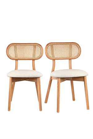 Woodenbend Elle Yuvarlak Natural 100 cm Ahşap Yemek Masası Takımı – Hazeran Sandalyeli 4 Kişilik Masa Seti