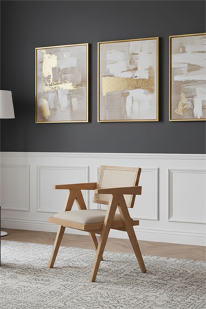 Woodenbend Emily Natural Kollu Kayın Sandalye – Ahşap Hazeran Detaylı El İşçiliği