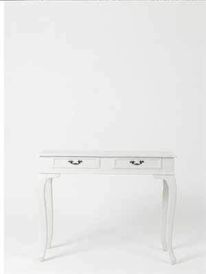 Woodenbend Panama Mat Lake Beyaz Dresuar 100x39x80 cm | 2 Çekmeceli Modern Klasik Şık Antre Dresuar