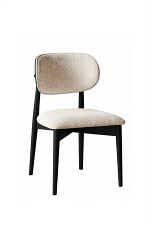 Woodenbend Felix Siyah Ahşap Döşemeli Sandalye ( 4 Adet )